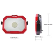 Hyper Tough LED Portable Work Light, 5000 Lumens, 360 Degree Swivel Head, Fold-Flat Design, 1 Pack