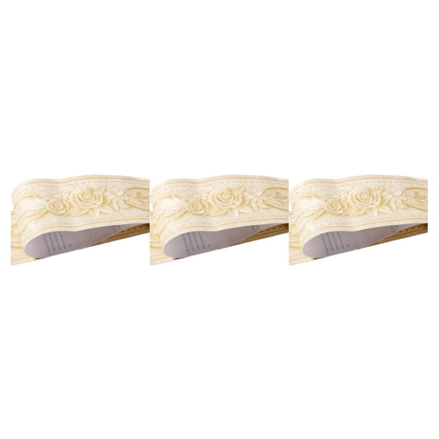 Inteprter La línea de cintura impermeable de PVC de moda Retro para pared adhesivo resistente y duradero en la parte posterior es una peonía Type1 NO1