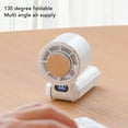 thumbnail image 4 of Ventilador Portátil De Mano, Mini Ventilador De Refrigeración Recargable Plegable De 5 Velocidades Con Pantalla Digital Para Viajes, Casa, Playa, Actividades Al Aire Libre, 4 of 7