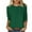 Army Green [New Arrivals: Mix, Match & Save], variant on Women's Casual Fashion Loose Round Neck Three Quarter Sleeve T-Shirt Top Blouse Solid Color Breathable Lightweight Spring and Summer Vacation Top | CSEONE,Army Green XL