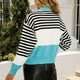 thumbnail image 5 of Pntutb moda mujer Casual cuello pico manga larga otoño suéter cárdigan blusa botón Pullver tops Pntutb Pntutb-6029, 5 of 9