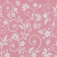 thumbnail image 4 of Collections Etc Floral Scrolling Vine Pattern Rod Pocket Top Window Drapes, 4 of 4