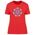 thumbnail image 1 of Floral Mandala Comic Style Tee Women's -Image by Shutterstock, 1 of 2