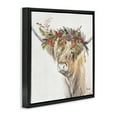 thumbnail image 4 of Stupell Industries Cattle with Seasonal Berries Animals & Insects Painting Black Floater Framed Canvas Art Print Wall Art, 18 x 18, 4 of 10