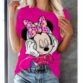 thumbnail image 2 of Linda camiseta estampada de Mickey Mouse para mujer, camisa de verano para hombre, blusas de moda para mujer 2024, blusas femeninas de dibujos animados de Minnie, ropa kawaii, 2 of 5