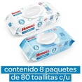 thumbnail image 2 of Huggies Pure Care Baby Wipes, Box of 640 Wipes (8 packs of 80 wipes each), 2 of 7