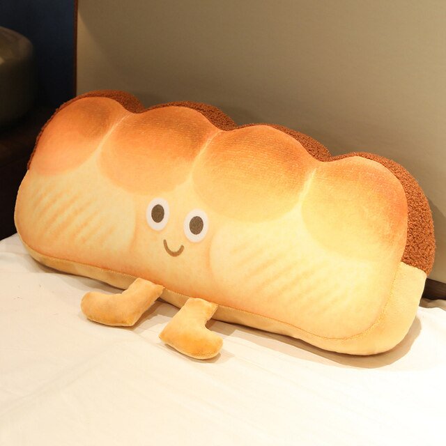 Kawaii Fruits Yellow Banana Plush Stuffed Toys Food Toast Bread Pillow Cushion for Home Bed Decor Funny Baby Kids Birthday Gifts780cm Deng Xun unisex
