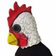 thumbnail image 4 of Divertida máscara blanca con forma de pavo y pollo con forma de animal de látex para adulto, 4 of 5