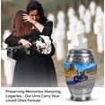thumbnail image 4 of Bike Urns For Human Ashes Adult Man And Woman - 1 Large Blue Urn For Adult Male - 10 Inch Mountain Decorative Urn For Ashes For Male And Female - Set Of 4 Keepsake For Mother And Father, Small 3 Inch, 4 of 7
