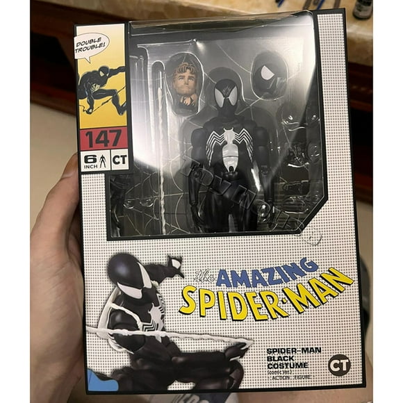 CT Toys 1/12 The Amazing Spider-man Mafex 147 S.H.figuarts Spider Man Venom Symbiotic Action Figure 6" Action Figures Model Toy