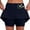Dark Blue, variant on Tennis Skirts for Women's Summer Mid Rise Culottes with Pockets Athleisure Two Short Skirts for Everyday Comfort Style Purple M