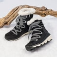 thumbnail image 3 of BURUDANI Women's Faux Fur Lined Cozy Lace-Up Platform Snow Boots for Winter Comfort, 3 of 6