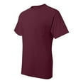 thumbnail image 4 of Hanes Beefy-T T-Shirt à Poche pour Hommes, P, Bordeaux, 4 of 5
