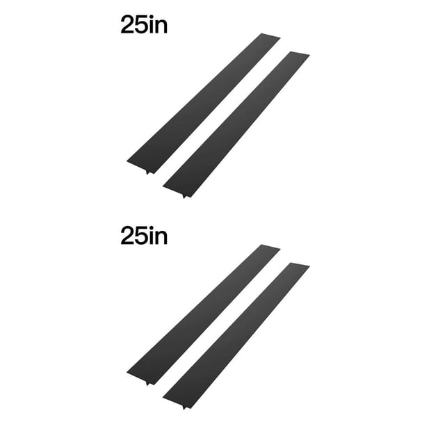 Yuarrent Tira de sellado antiincrustante de 21/25 pulgadas, cubierta para encimera de estufa, tira sellada de silicona para cocina, Protector de estufa Negro 2 uds 25 pulgadas 2piezas Yuarrent CBP259412
