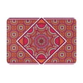 thumbnail image 7 of DouZhe Doormat Non-Slip Washable Floor Mat, Indoor Area Rug Geometric Ethnic Floral Batik Pattern Carpet, 24x16 inches, 7 of 7
