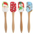 thumbnail image 4 of Here's a polished and engaging product description for your **4pcs Silicone Spatula Set**:\n\n \n\n🎄 **4 Pack Silicone Spatulas – Festive for Christmas, 4 of 5