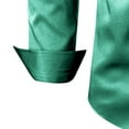thumbnail image 5 of JTieacloth Long Sleeve Collar Shirt Male Stretch Dress Shirts Formal Wedding Prom Long Sleeve Slim Fit Button Down Shirt Green, 5 of 6