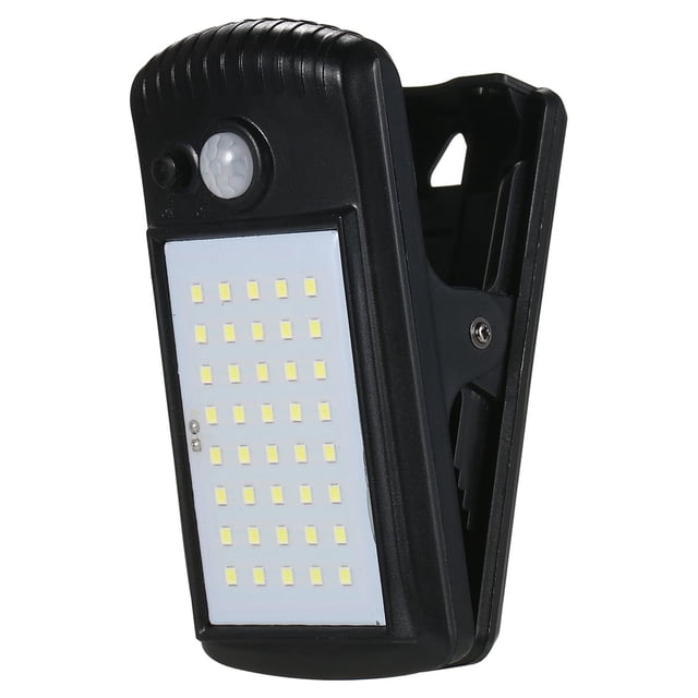 40LEDs Solar Lights Clip-on Motion Sensor Lights Clamp Lamp IP65 Waterproof for Fence Deck Wall Garage Patio