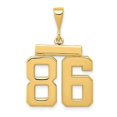 thumbnail image 1 of Quality Gold MP86 14K Yellow Gold Medium Polished Number 86 Charm, 1 of 1
