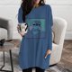thumbnail image 1 of Autumn Women's T-Shirt Casual Holiday Weekend T-Shirt Long Sleeve Disney Stitch Print Crew Neck Basic Pocket T-Shirt PulloverXXS Gao Jinjia LED, 1 of 2