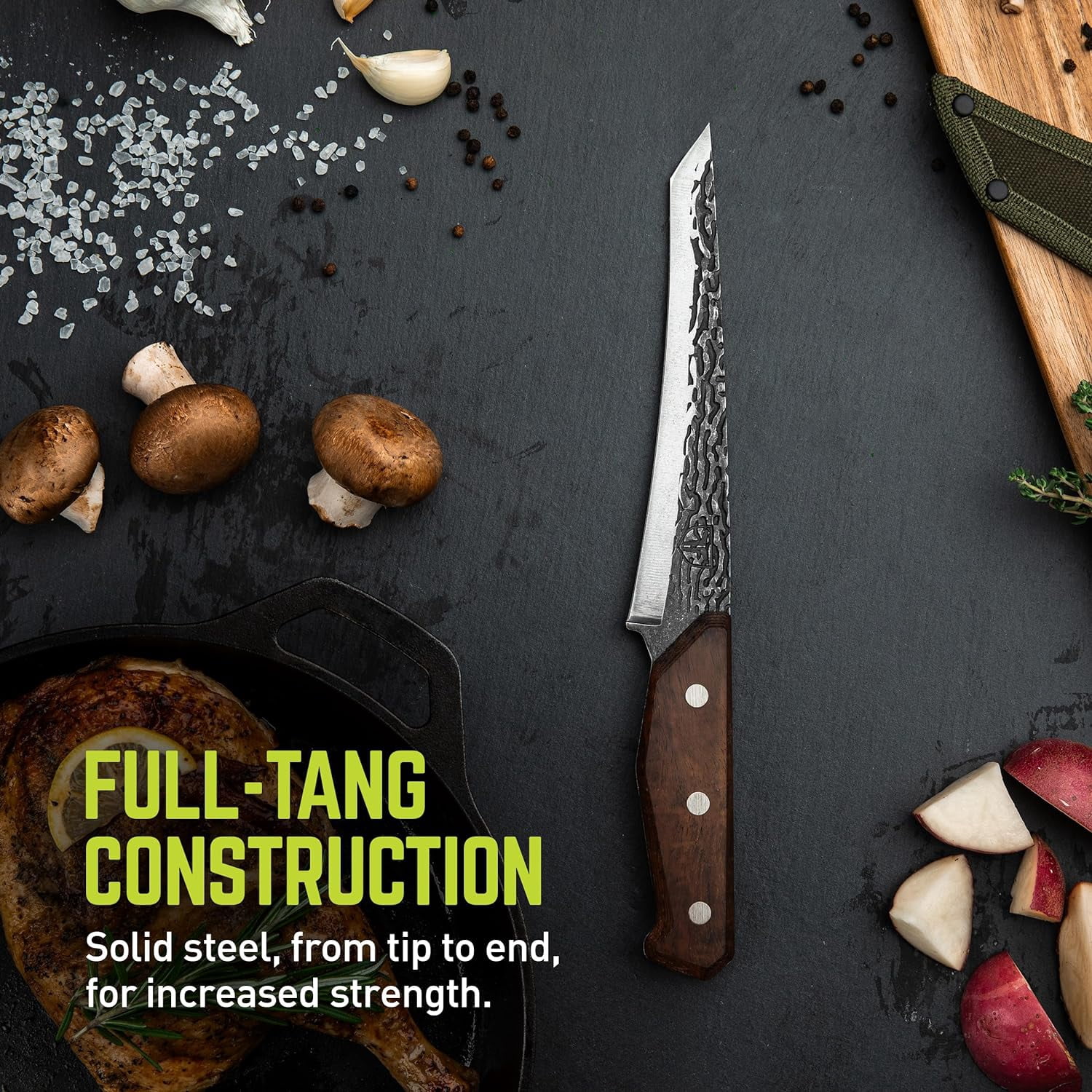 TRUE Primal Forge Outdoor Cutlery Set, Slicer Knife