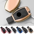 thumbnail image 3 of Walbest Soft Metal Silicone Rubber Cover Protector For Fob Car Key Fob Case For A C E S Class GLK CLA GLA GLC GLE SLK E260l C200l Black, 3 of 7