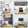 thumbnail image 7 of 10 Pcs, 3D Peel and Stick Tile, 11.8"×11.8" 10-Sheet PVC Square Peel and Stick Backsplash for Kitchen Stick on Tiles for Bathroom, Living Room, Fireplace, Wall Decor, 7 of 7