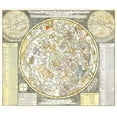 thumbnail image 2 of Allard, Carel 30x26 White Modern Wood Framed Museum Art Print Titled - Star map of the northern starry sky, 2 of 4