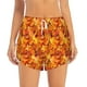 thumbnail image 2 of Balery Autumn Maple Leaf Pile Pantalones cortos deportivos para mujer con forro y dos bolsillos, elásticos, para entrenamiento, gimnasio, yoga-Medium, 2 of 7