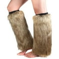 thumbnail image 5 of CYSFASHION Furry Boots for Women Faux Fur Leg Warmers Fluffy Fall Fashion Must Haves Fuzzy Boot Khaki, 5 of 8