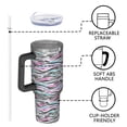 thumbnail image 4 of Leopard Print 40oz Tumbler– Stainless Steel Insulated Tumbler with Handle and Straw, Large Capacity Travel Cup for Hot & Cold Drinks, 4 of 6