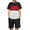 Black & Red & White, variant on Boys' 2-Piece Cotton Outfit Color Block T-Shirt and Shorts Set Summer Camo Clothes