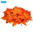 thumbnail image 3 of Uxcell Fake Fall Leaves, 6 inch 20Pcs Artificial Maple Leaves Faux Autumn Leaves Decor Style 1, Orange, 3 of 6