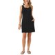 thumbnail image 2 of INSPIRE CHIC Vestido Mini de Verano sin Mangas con Cuello Redondo y Botones con Bolsillos para Mujeres en Negro, 2 of 6