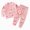R599-Pink, variant on NOLDARES Infant Toddler Girl 2 Piece Winter Clothes Long Sleeve Soft Crewneck Tee and Joggers Outfits Clothing(Light Pink,3-4 Y)