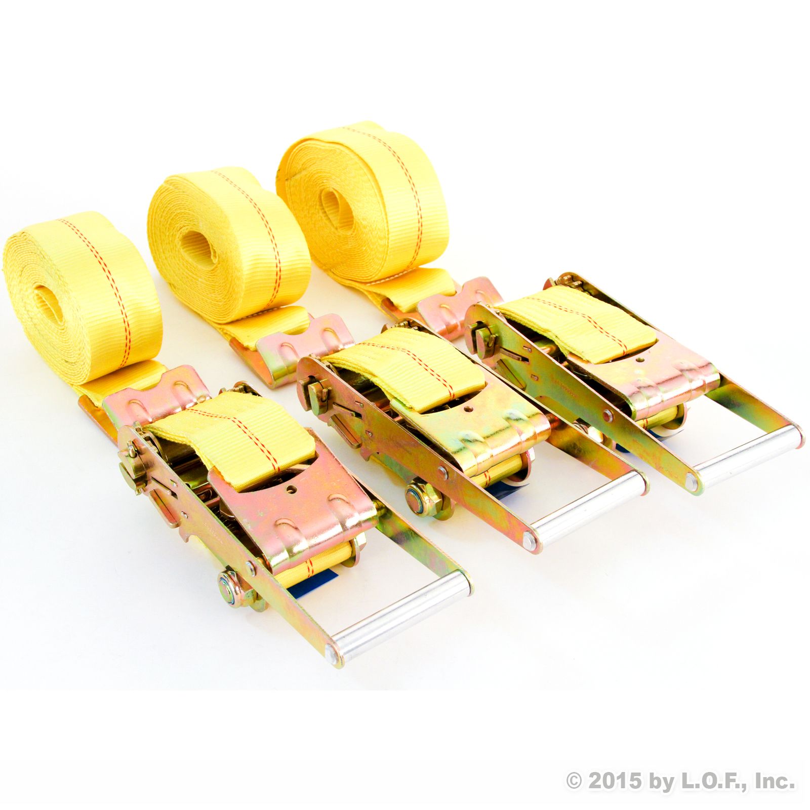 QTY 3 Flat Hook Ratchet Strap 3x30 Tiedown 3" X 30' Ft Hold Tie Down