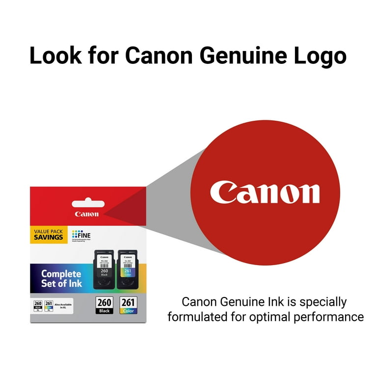 Canon, PG-260 / CLI-261 Value Pack, for Compatible Canon Printers
