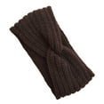 thumbnail image 2 of Minnieouse Diadema de invierno de ganchillo elástica ajustable cálida trenzada calentadores de oídos accesorios de peinado para mujeres adolescentes Accesorio para el cabello Café Minnieouse AP009566-12B, 2 of 6