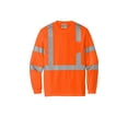 thumbnail image 3 of CornerStone ANSI 107 Class 3 Mesh Long Sleeve Tee | Reflective Work Shirt for Men & Women, High Visibility Clothing for Construction, 3 of 4