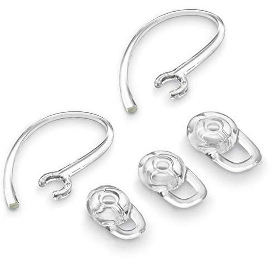 Ear Hooks Earbuds Spare Replacement for Plantronics M55 Bluetooth Headset, 2 Hooks, Silicone Covers Ear-Gels Tips S/M/L