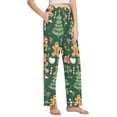 thumbnail image 2 of FORMRS Women's Pajama Pants with Pockets Soft Comfy Loungewear Sleep Bottom, Sizes S-2XL, Brown Christmas Gingerbread, 2 of 8