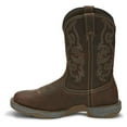 thumbnail image 3 of Tony Lama Men's 11" Junction Soft Toe Waterproof Work Boot Dark Brown - RR3353, 3 of 7