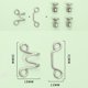 thumbnail image 4 of Alfileres De Botón De Jeans Pasadores de botones para jeans Hebilla de cintura de ajuste sin clavos para piezas de pantalones (Bronce) Wdftyju Libre de BPA, 4 of 4