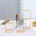 thumbnail image 4 of KLKCMS Hanging Jewelry Shelf Exquisite Gifts Earrings Holder Organizer Display Rack for StyleA-T Shape, 4 of 8