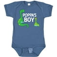 thumbnail image 3 of Inktastic Poppa's Boy Grandson Dinosaur Boys Baby Bodysuit, 3 of 5