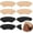 Color 2, variant on 4Pairs Heel Grips Liner Cushions Inserts for Loose Shoes,Heel Pads for Shoe Too Big Men Women,Shoe Fit Fillers,Prevent Heel Slip and Blister(RosyBrownBlack Foam, 6Pairs)