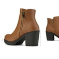 thumbnail image 4 of Dream Pairs Women's Chunky Heel Platform Ankle Boots, 4 of 5