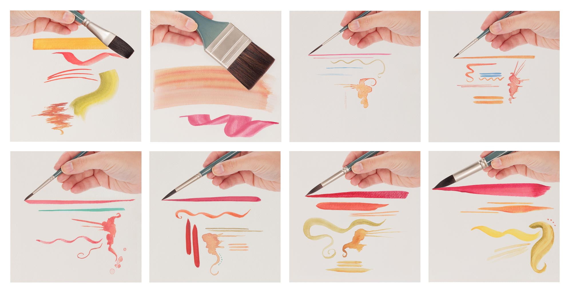 Mimik Professional Watercolor Brushes - Washmate 1-1/2" - Synthetic Squirrel Hair - Natural Bristle Artist Brushes for Watercolors, Gouache & Acrylics - Imitates Natural Squirrel and Sable Hair