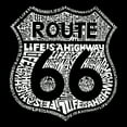 thumbnail image 2 of LA Pop Art Women's Premium Blend Word Art T-shirt - Route 66 - Life is a Highway, 2 of 2