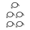 thumbnail image 2 of Wisewang XLR Female to Male Adapter Cable Speaker Portable Audio Converter Cord 2m 5Set, 2 of 6